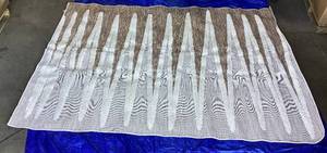lot 502 image: Well Woven Bergen Beige Flat-Weave Hi-Low Pile Geometric Stripes Moroccan Tribal Area Rug 8x10 (710 x 910)
