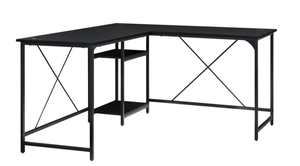 lot 352 image: Mainstays Two-Way Convertible Desk with Lower Storage Shelf