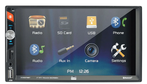 lot 386 image: Dual Electronics XVM279BT 7 Double DIN Car Stereo with LED Touch Screen, Bluetooth