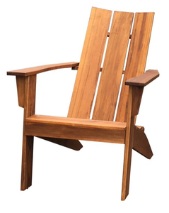lot 588 image: Mainstays Wood Outdoor Modern Adirondack Chair