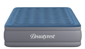 lot 603 image: Full Size Beautyrest Extraordinaire 16 Air Mattress with Built-in Pump