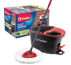 lot 613 image: LOT OF 2 O-Cedar EasyWring Microfiber Spin Mop, Bucket Floor Cleaning System
