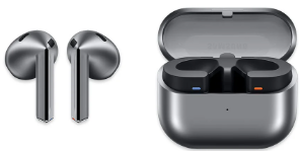 lot 3 image: Samsung Galaxy Buds3 Pro Bluetooth Earbuds with Charging Case, Silver