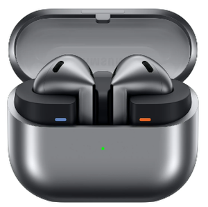 lot 17 image: Samsung Galaxy Buds3 Pro Bluetooth Earbuds with Charging Case, Silver