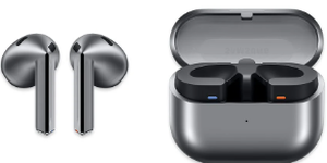 lot 20 image: Samsung Galaxy Buds3 Pro Bluetooth Earbuds with Charging Case, Silver