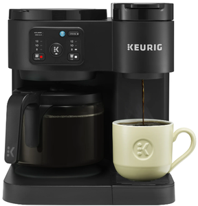 lot 35 image: Keurig K-Duo Essentials, Hot & Iced Single-Serve K-Cup Pod Coffee Maker & Carafe, Black
