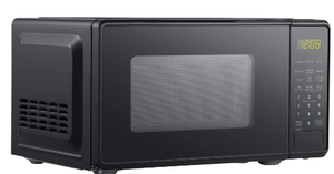 lot 75 image: Mainstays 0.7 Cu ft Countertop Microwave Oven, 700 Watts, Black