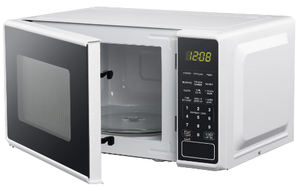lot 76 image: Mainstays 0.7 Cu ft Countertop Microwave Oven, 700 Watts, White