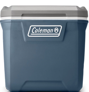 lot 80 image: Coleman 316 Series 60QT Hard Chest Wheeled Cooler, Lakeside Blue