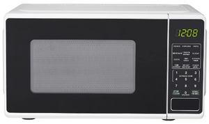 lot 85 image: Mainstays 0.7 Cu ft Countertop Microwave Oven, 700 Watts, White