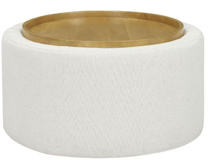lot 88 image: Beautiful Drew Stowaway Coffee Table with Storage by Drew Barrymore, Cream
