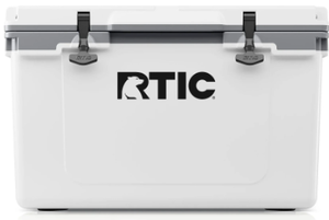 lot 92 image: RTIC 52 Qt Ultra-Light Hard Cooler Insulated Portable Ice Chest Box for Beverage, Beach, Camping, Picnic, Fishing, Boat, Barbecue,White & Grey