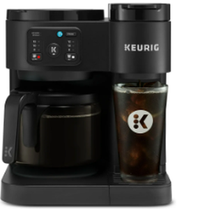 lot 458 image: Keurig K-Duo Essentials, Hot & Iced Single-Serve K-Cup Pod Coffee Maker & Carafe, Black
