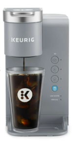 lot 459 image: Keurig K-Iced Essentials, Gray Iced and Hot Single-Serve K-Cup Pod Coffee Maker, reusable tumbler included, Arctic Gray