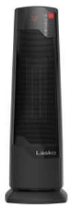 lot 460 image: Lasko 22 1500W Oscillating Ceramic Tower Space Heater with Remote, Black, CT22835