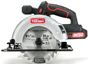 lot 478 image: Hyper Tough 20V Max Lithium-ion Cordless 6-12 inch Circular Saw with, Charger