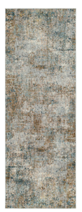lot 491 image: Better Homes & Gardens Green Abstract Runner Area Rug, Green, 25 x 7