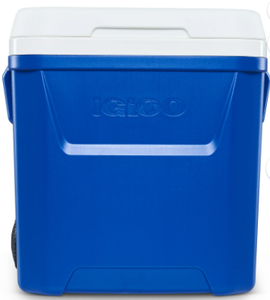 lot 497 image: Igloo 60 QT Laguna Ice Chest Cooler with Wheels, Blue