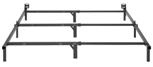 lot 541 image: Mainstays 7 TwinFullQueen Size Adjustable Metal Bed Frame, Black, Box Spring Required