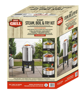 lot 575 image: Expert Grill 30Quart Boil Fry Steam Kit