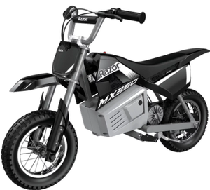 lot 579 image: Razor Dirt Rocket MX350 - Black with Decals Included, 24V Electric-Powered Dirt Bike for Kids 13