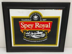 lot 7 image: Spey Royal Scotch Whiskey Mirror 20 12 x 24 12 (NIB)