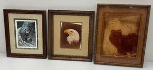 lot 54 image: Misc. Framed Wildlife Prints