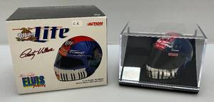 lot 70 image: Action Brand 1998 Limited Edition (RUSTY WALLACE) 14 Scale Helmet Miller Lite With Signature (NIB)