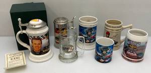 lot 81 image: Misc. Collectible NASCAR Mugs & Steins