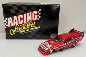 lot 84 image: 124 Scale Diecast Racing Collectibles Club Of America (Kenny Bernstein) Budweiser 1988 Oldsmobile Funny Car (NIB)