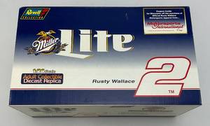 lot 91 image: 124 Scale Revell Brand Diecast Miller Lite (Rusty Wallace)  #2 Stock Car (NIB)