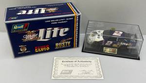 lot 135 image: Revell Collection 124 Scale Diecast Miller Lite  Elvis Presley (Rusty Wallace #2 Stock Car (NIB)