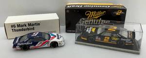 lot 147 image: Rusty Wallace & Mark Martin 124 Scale Die Cast Stock Cars (NIB)