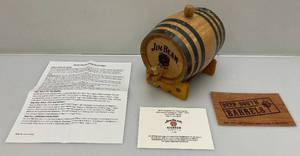 lot 172 image: Jim Beam 1 Litre Barrel Decanter (Empty)