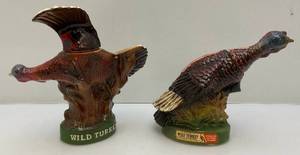 lot 190 image: Vintage Austin Nichols Wild Turkey Decanters (Empty)