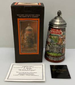 lot 191 image: Harley Davidson The Birth Of A Legend Collector Stein (NIB)