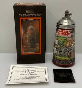 lot 193 image: Harley Davidson The Birth Of A Legend Collector Stein (NIB)