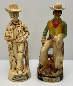 lot 226 image: Two Jim Beam Cowboy Decanters (Empty)