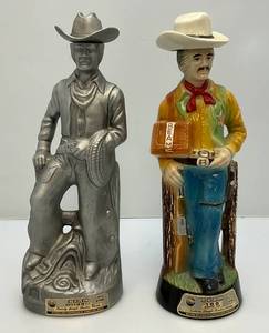 lot 228 image: Two Jim Beam Cowboy Decanters (Empty)