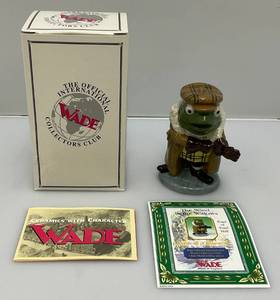 lot 244 image: 2000 WADE Collectors Club The Wind And The Willows Toad (NIB) COA