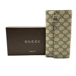 GUCCI Brown GG PVC Long Wallet with Box - Authentic $500 Retail