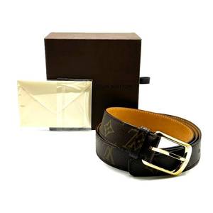Louis Vuitton Monogram Canvas Belt (Size 11044) with Box - Authentic $500 Retail
