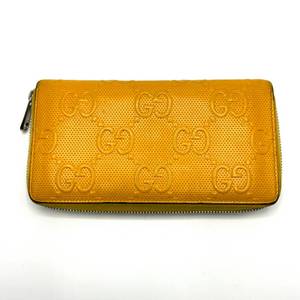 GUCCI Yellow GG Pattern Long Wallet - Authentic $540 Retail