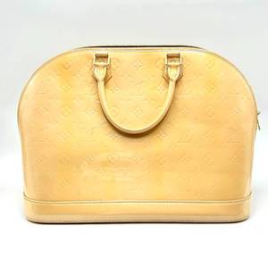 Louis Vuitton Beige Monogram Vernis Alma PM - Authentic $1,300 Retail