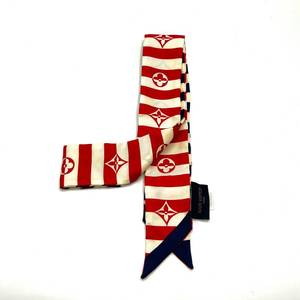 Louis Vuitton Red x Navy Escar Bandeau BB - Authentic $260 Retail