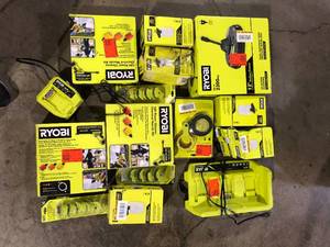 Lot of Assorted Ryobi Hand Tools and Hardware Various Models and Conditions Customer Returns See Pictures