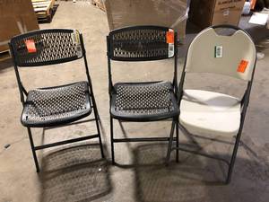 Lot of Assorted Folding Chairs Customer Returns See Pictures