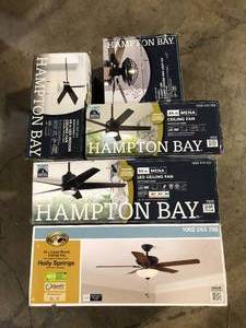 Lot of assorted Ceiling Light Fans Various Models and Conditions Customer Returns See Pictures