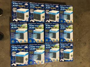 Lot of ARCTIC AIR 76 CFM 4 Speed Portable Evaporative Cooler for 45 sq. ft. Customer Returns See Pictures