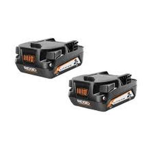 RIDGID 18V Compact Lithium-Ion Battery ( 2-Pack) Customer Returns See Pictures